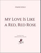 My Love Is Like a Red, Red Rose piano sheet music cover